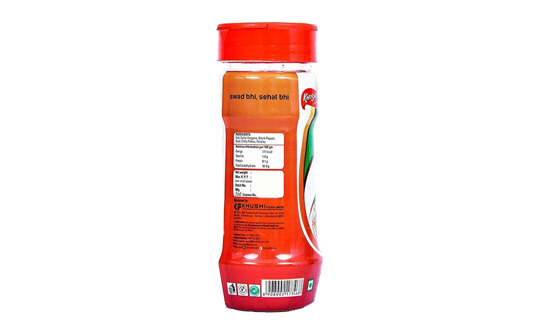 Khushi's Pizza Magic Seasoning    Plastic Bottle  100 grams